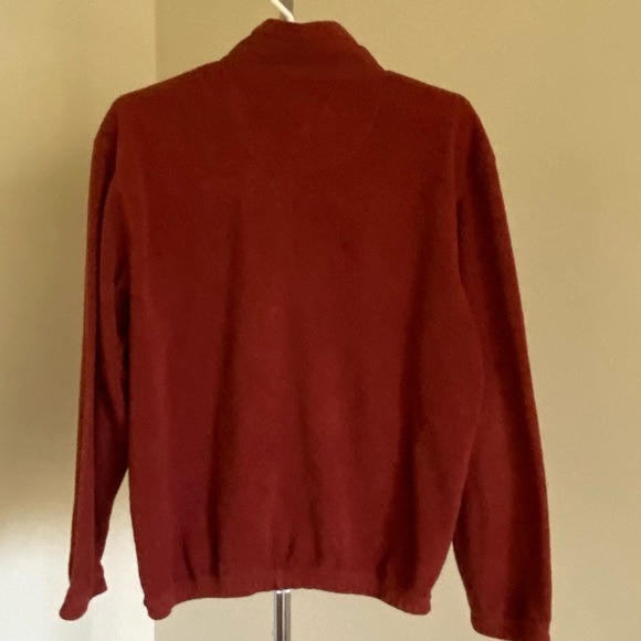 Gorpcore Rust Red 1/3 Button Fishing Utility Sweater Size Large - Picture 4 of 15
